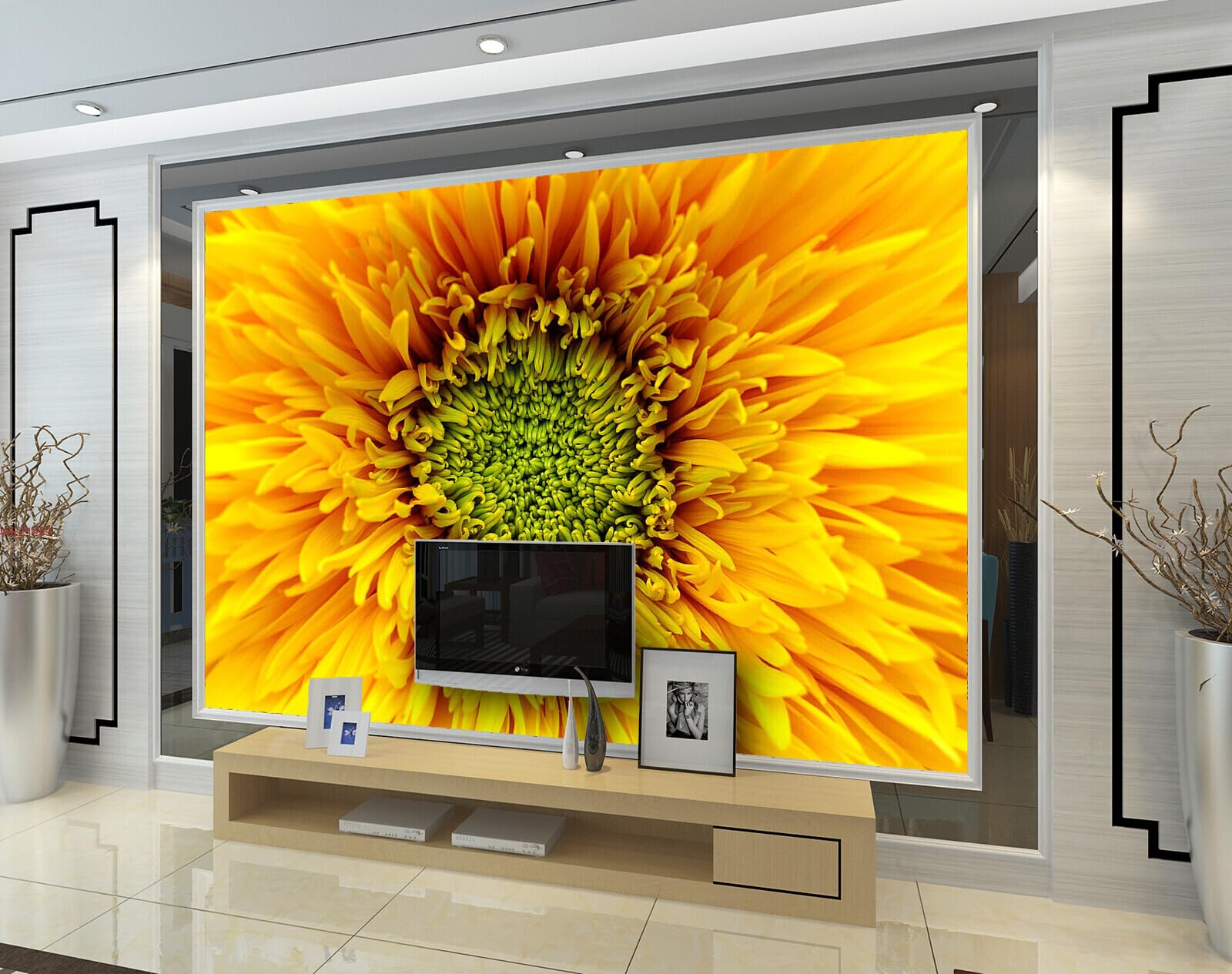 Wall26 - WEZ1259 Beautiful Sun Flower Sunshine HD 3D Wall Sticker